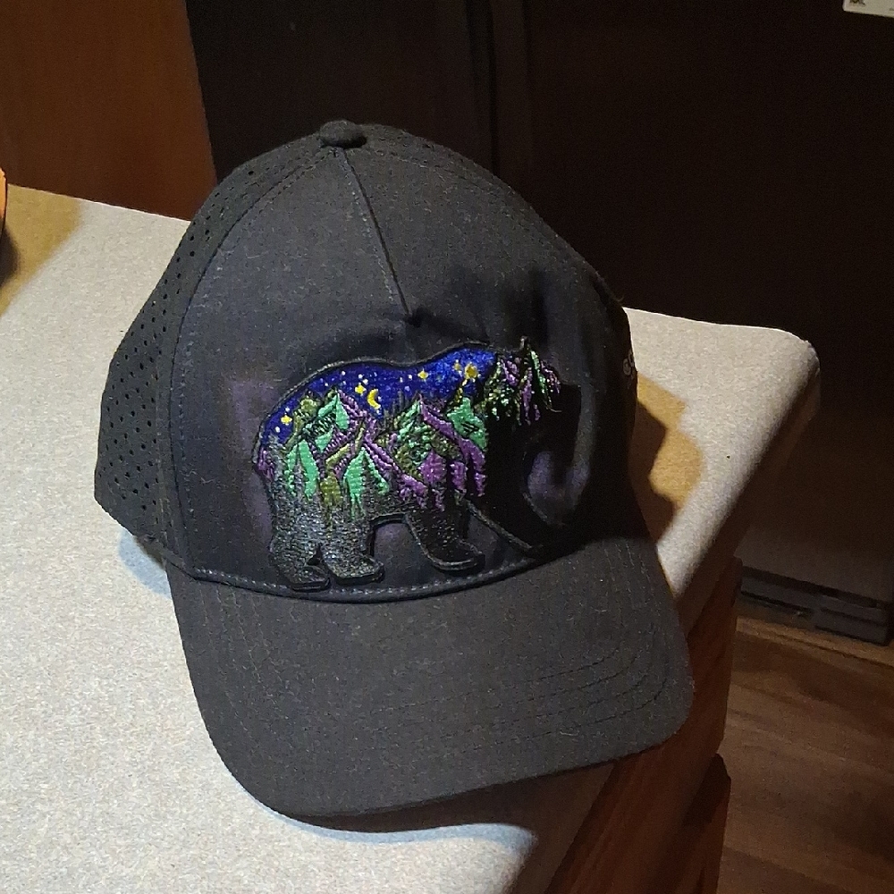Black Snap Back BOCO Gear Bear And Mountain Graphic Hat